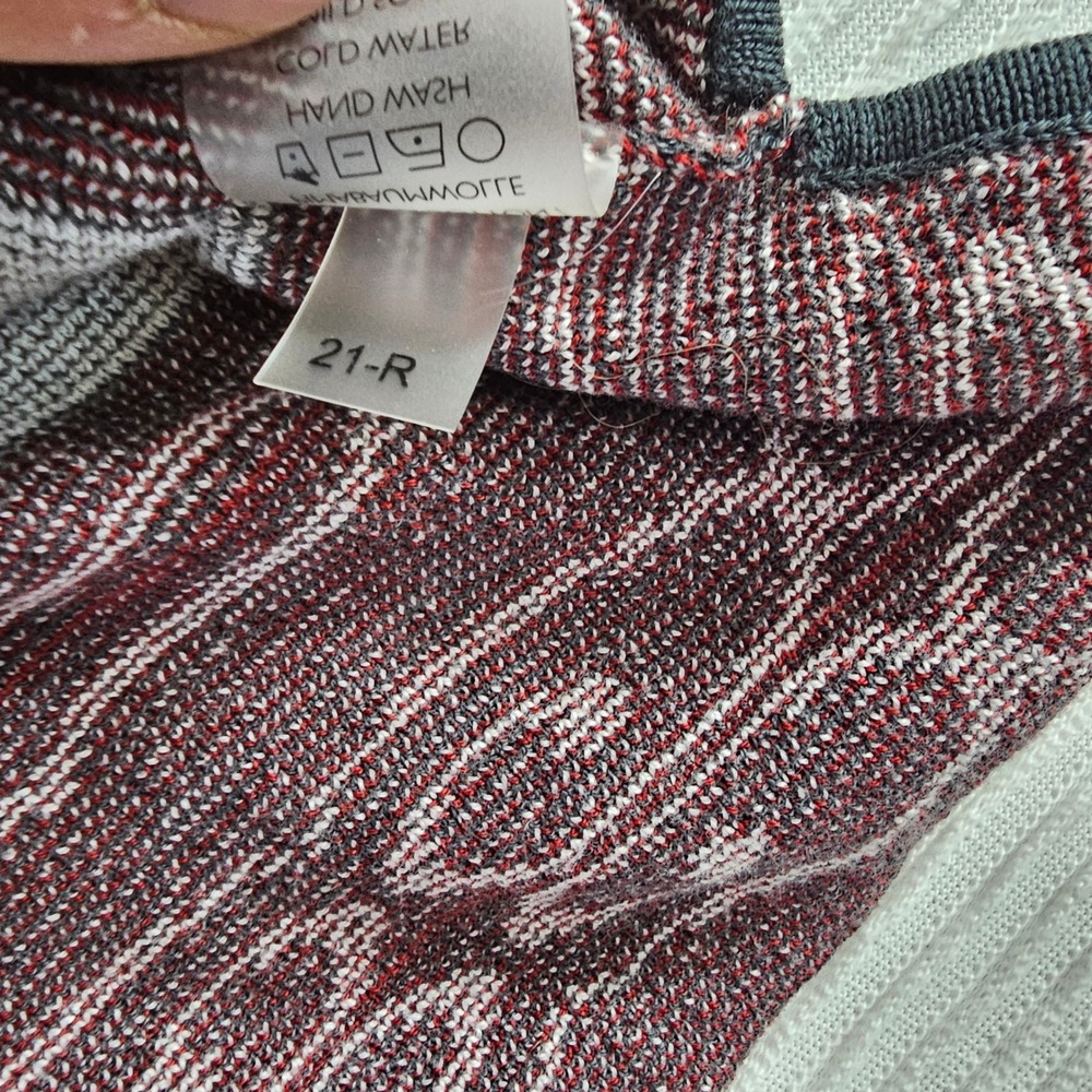 Peruvian Connection Grey Black Abstract Intarsia Knit Boxy Top‎ XS/S Peru - Picture 7 of 8